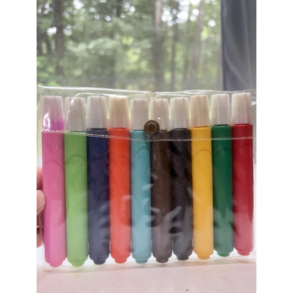 Vintage Chemolene Watercolor 10 Wedge Tip Marking Set USA – Model TWBJS10